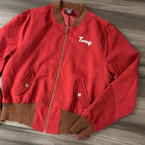 Marvel By Her Universe Iron Man Bomber Jacket Tony Stark Size Medium Rust Red - Picture 2 of 7